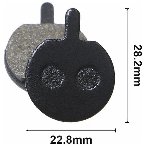 Bremsbelege (Bremsklötze) rund - SKU13 28,2 x 22,8 mm