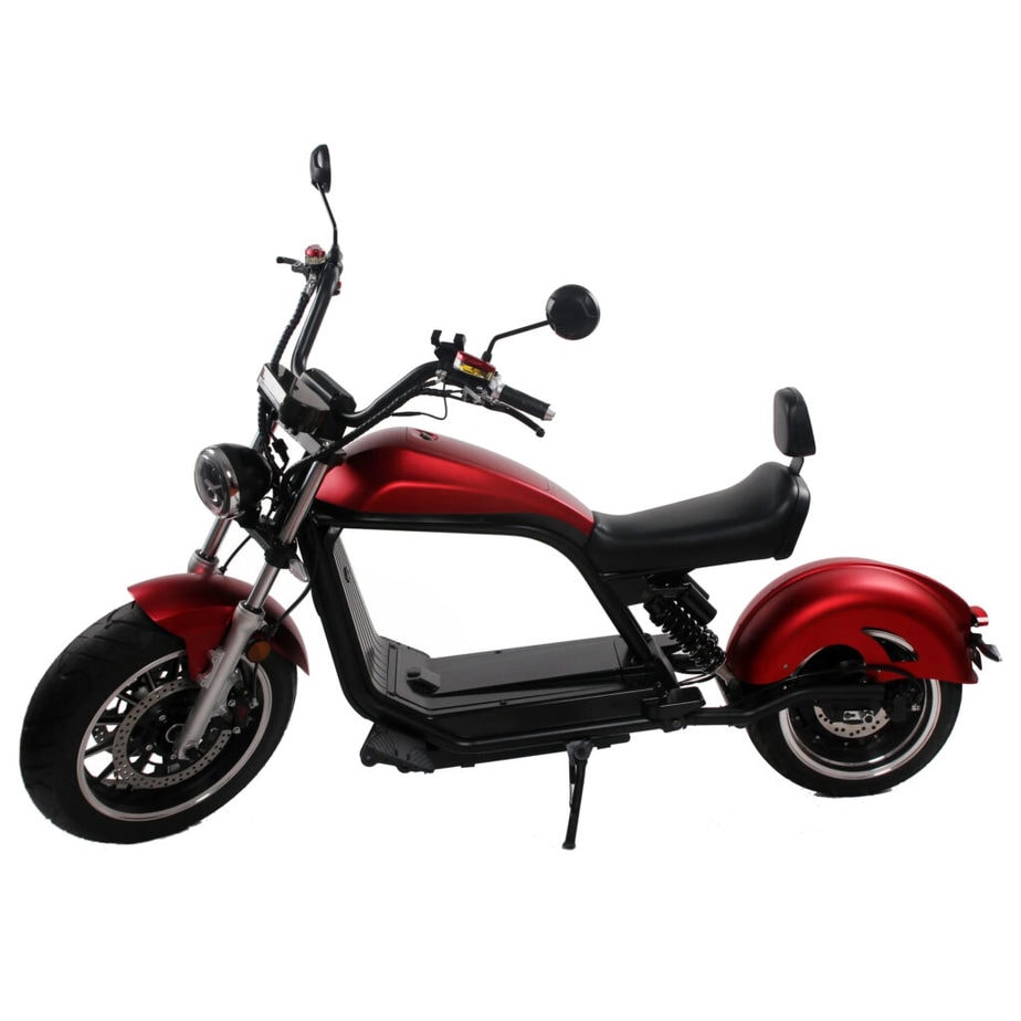 Ridelec Ghost Biker - Black / Bordeaux (without driver's license) - Chopper, Scooter